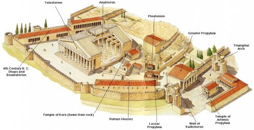 Santuário de Elêusis durante o período romano.